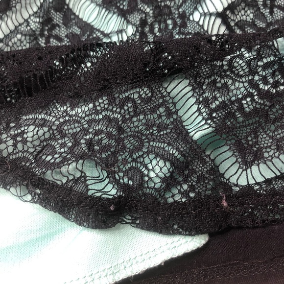 Vanity Mint Green Black Lace Tank Top - Picture 15 of 15